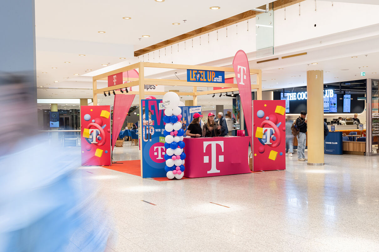 LEVEL UP mit Magenta: die Fortsetzung der Eröffnungsserie im Erdgeschoss am Eventframe.