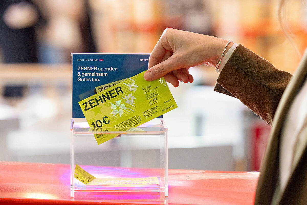 ZEHNER-Aktion für „Licht ins Dunkel“